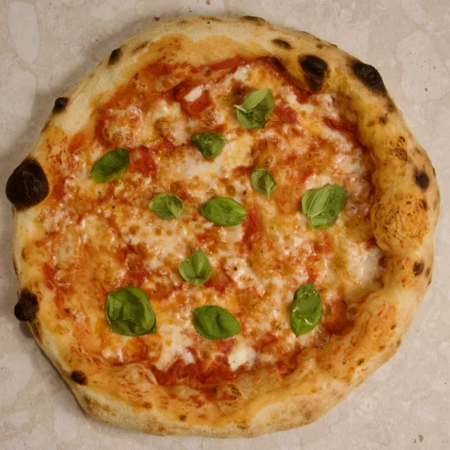 Margherita Pizza - tomato sauce, mozzarella, fresh basil